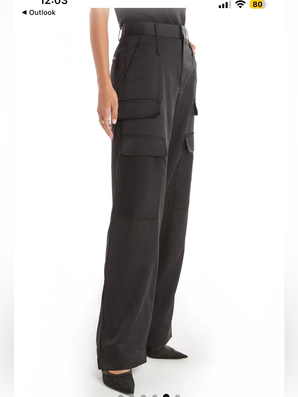 Milan Satin Cargo Pant - Picture 5 of 8